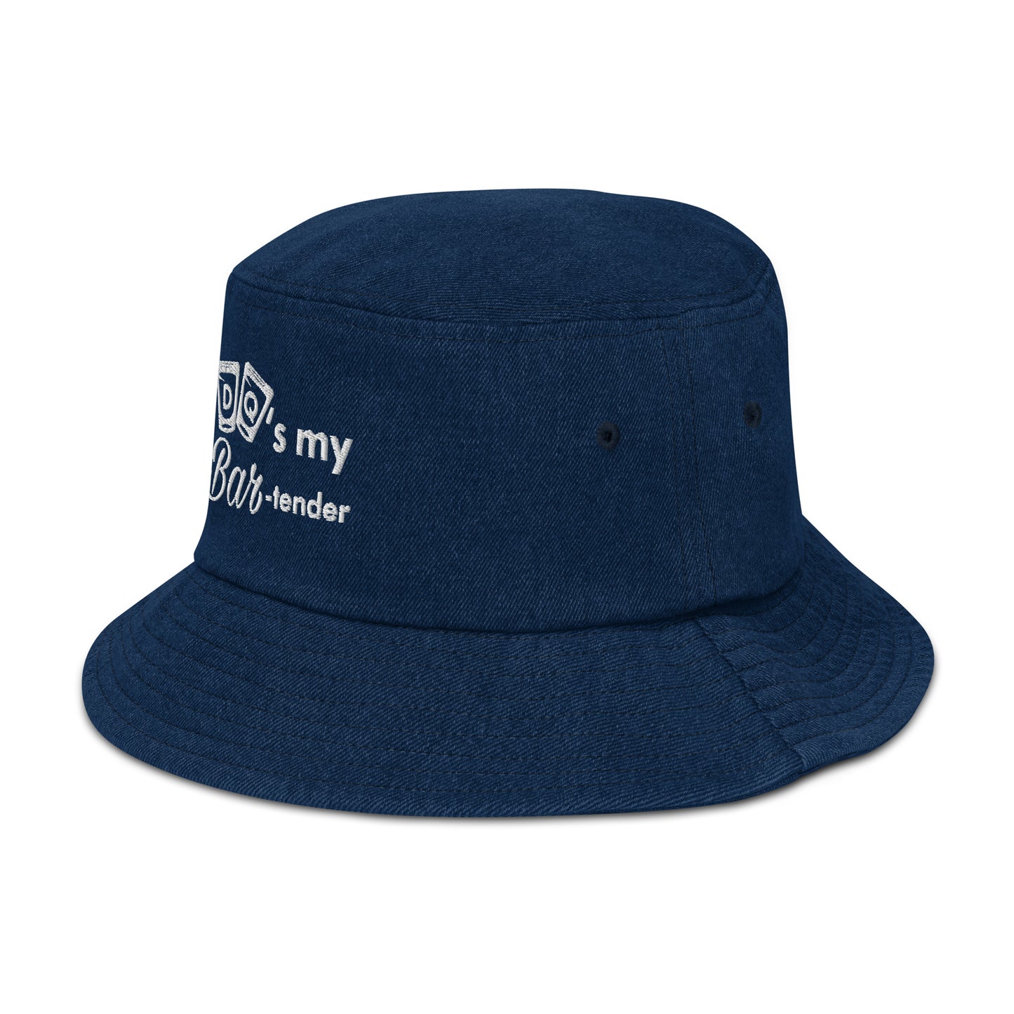 DQ's my Bartender Denim bucket hat
