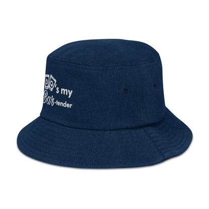DQ's my Bartender Denim bucket hat