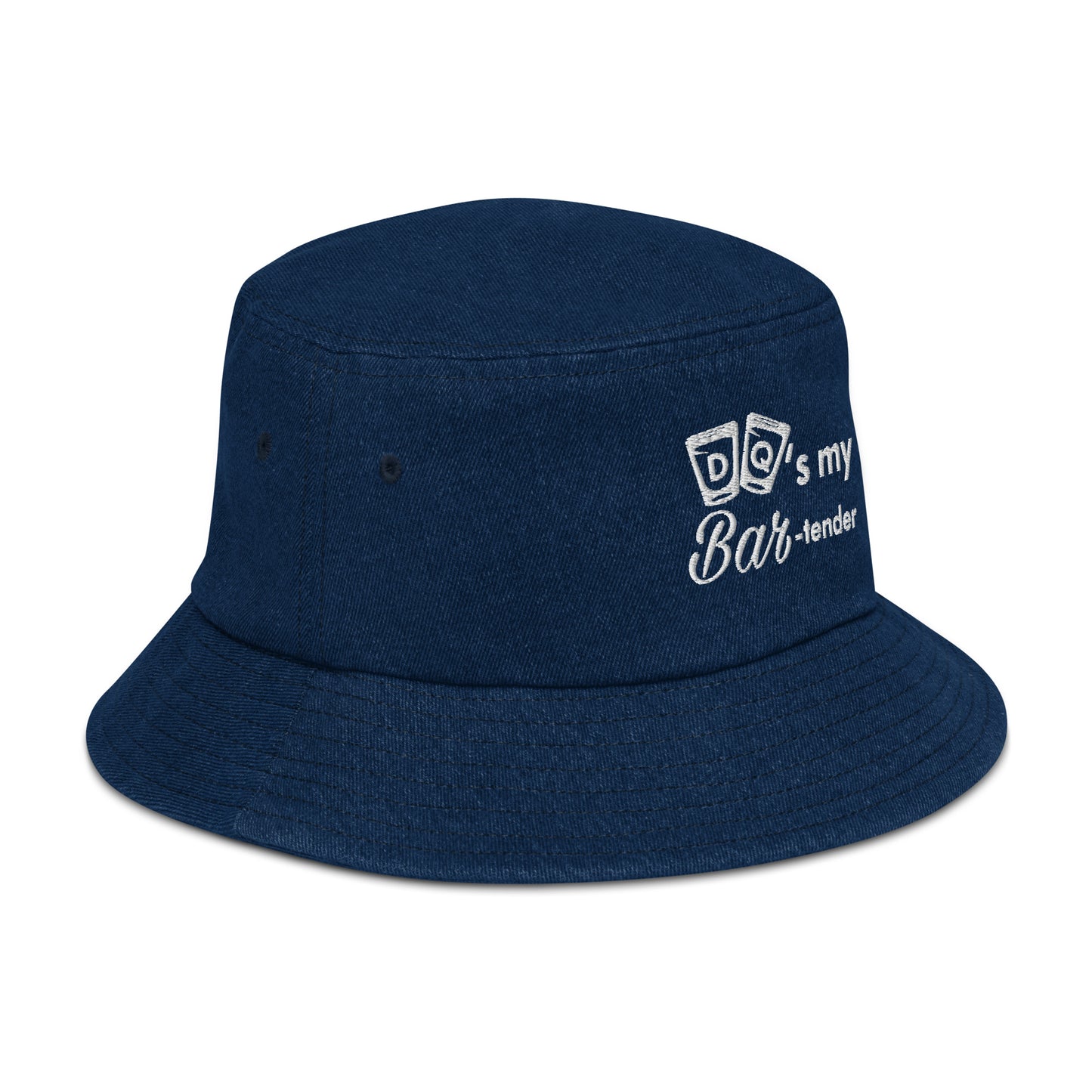 DQ's my Bartender Denim bucket hat