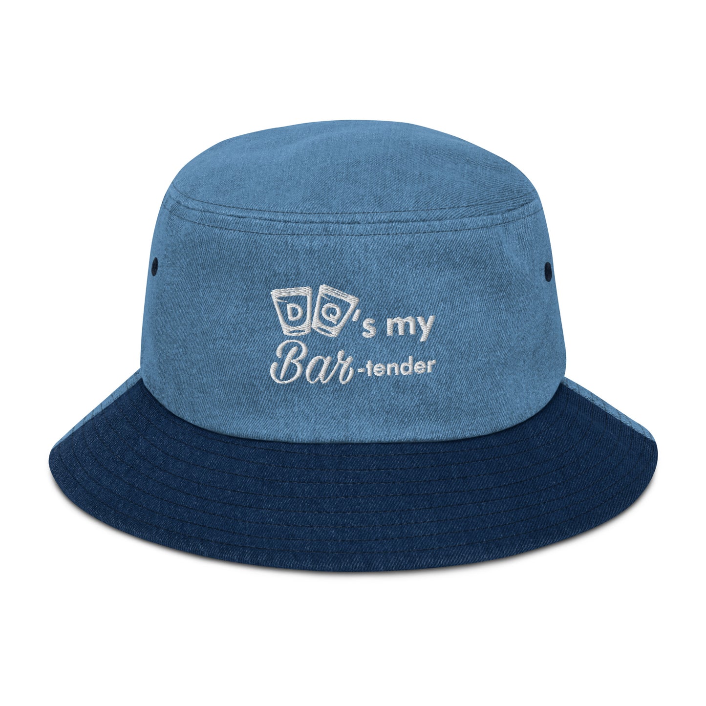 DQ's my Bartender Denim bucket hat