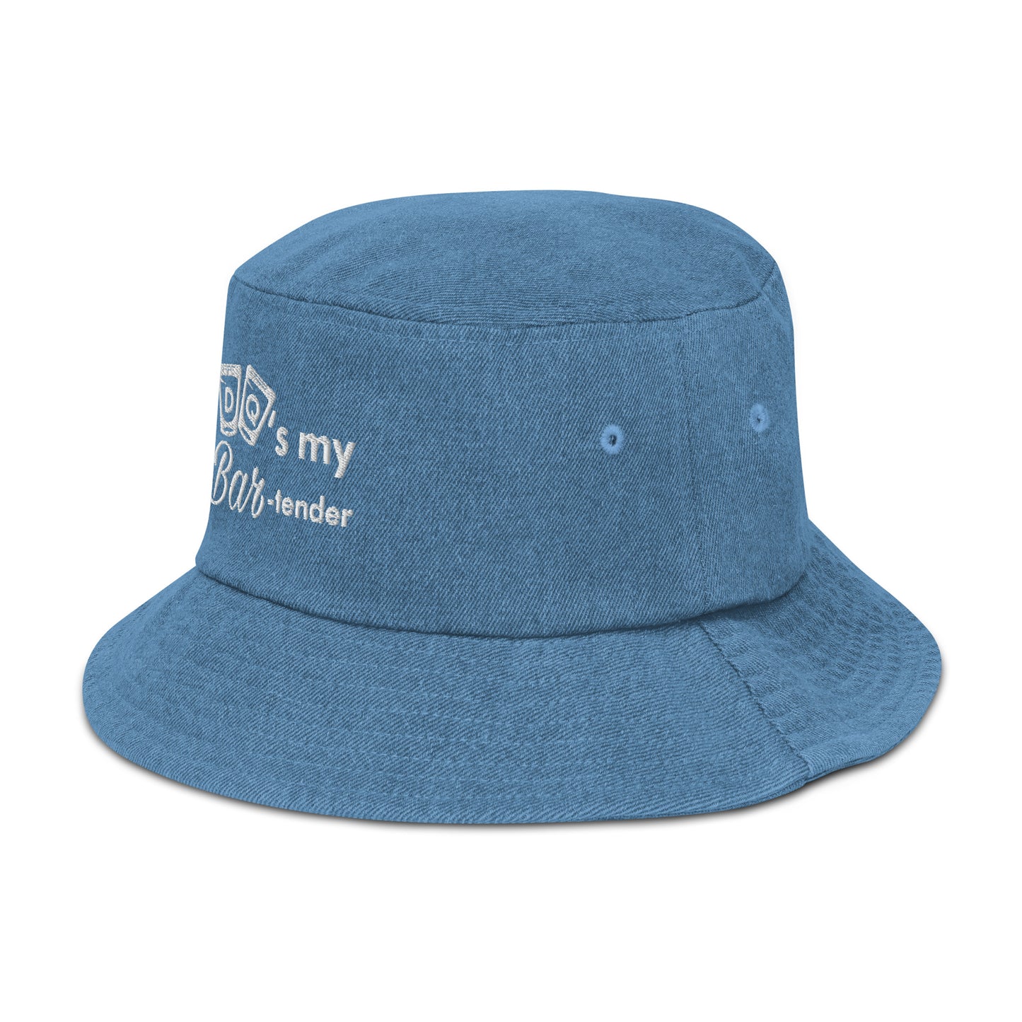 DQ's my Bartender Denim bucket hat