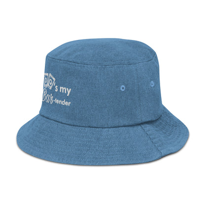 DQ's my Bartender Denim bucket hat